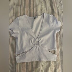 Signature8 Light Purple Cut-Out Blouse